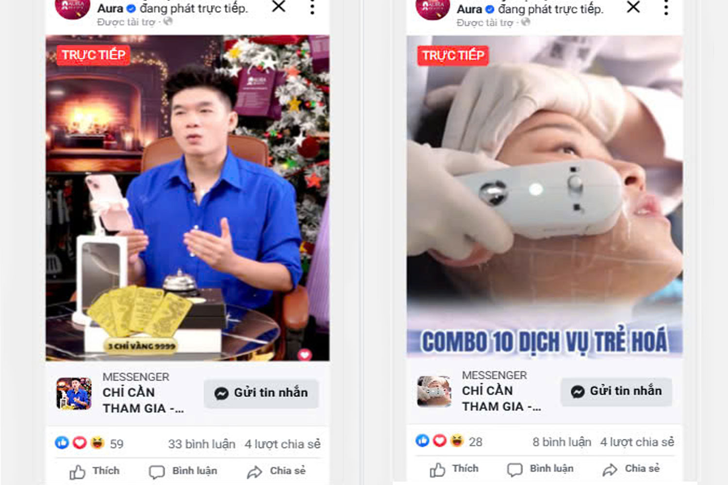 Lolo cho thuê tài khoản Facebook chạy quảng cáo Livestream